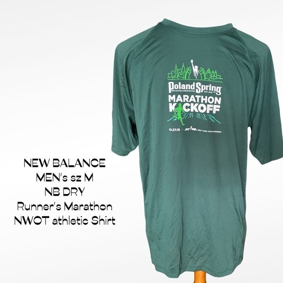 New Balance Nb Dry Green Running Shirt 